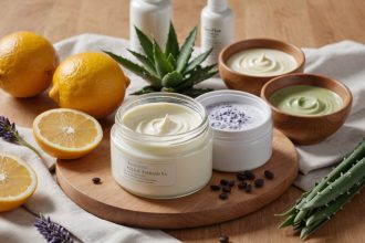 Cosmétiques bio pour le corps avec ingrédients naturels et efficaces