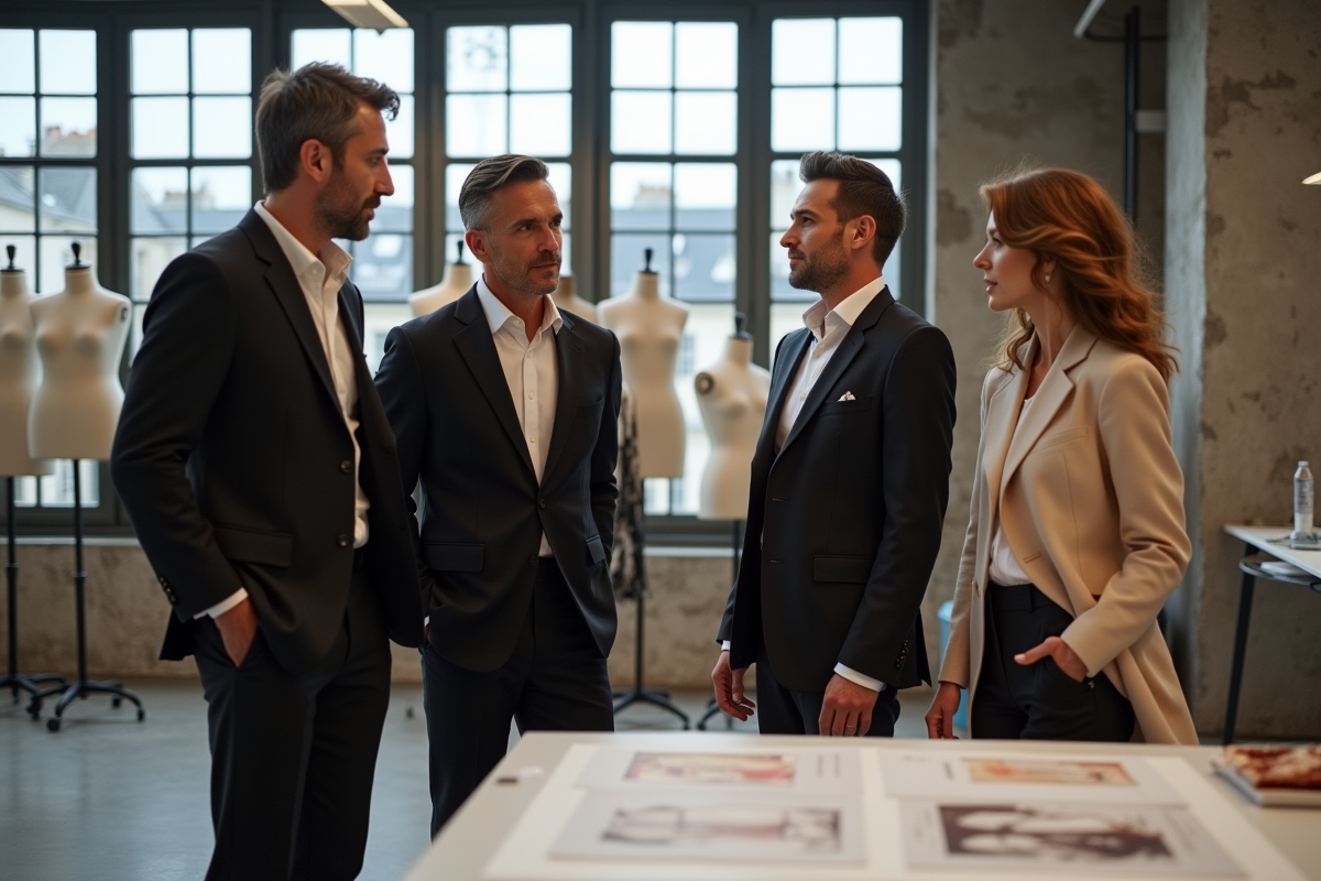 Designers de mode en atelier à Paris