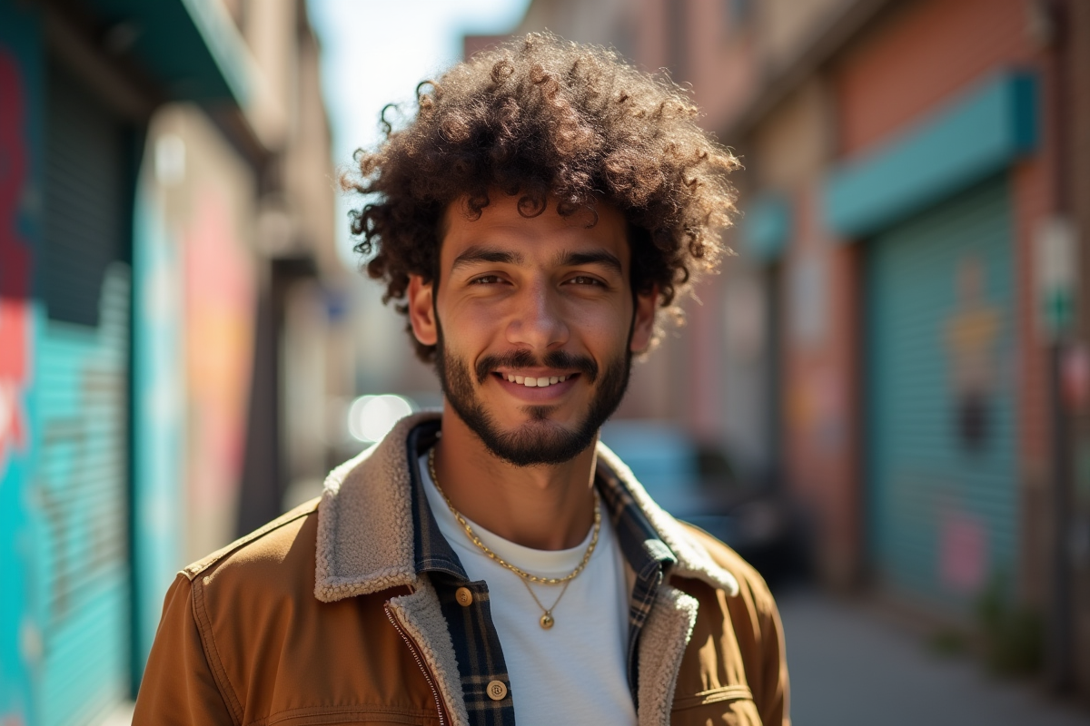 cheveux bouclés