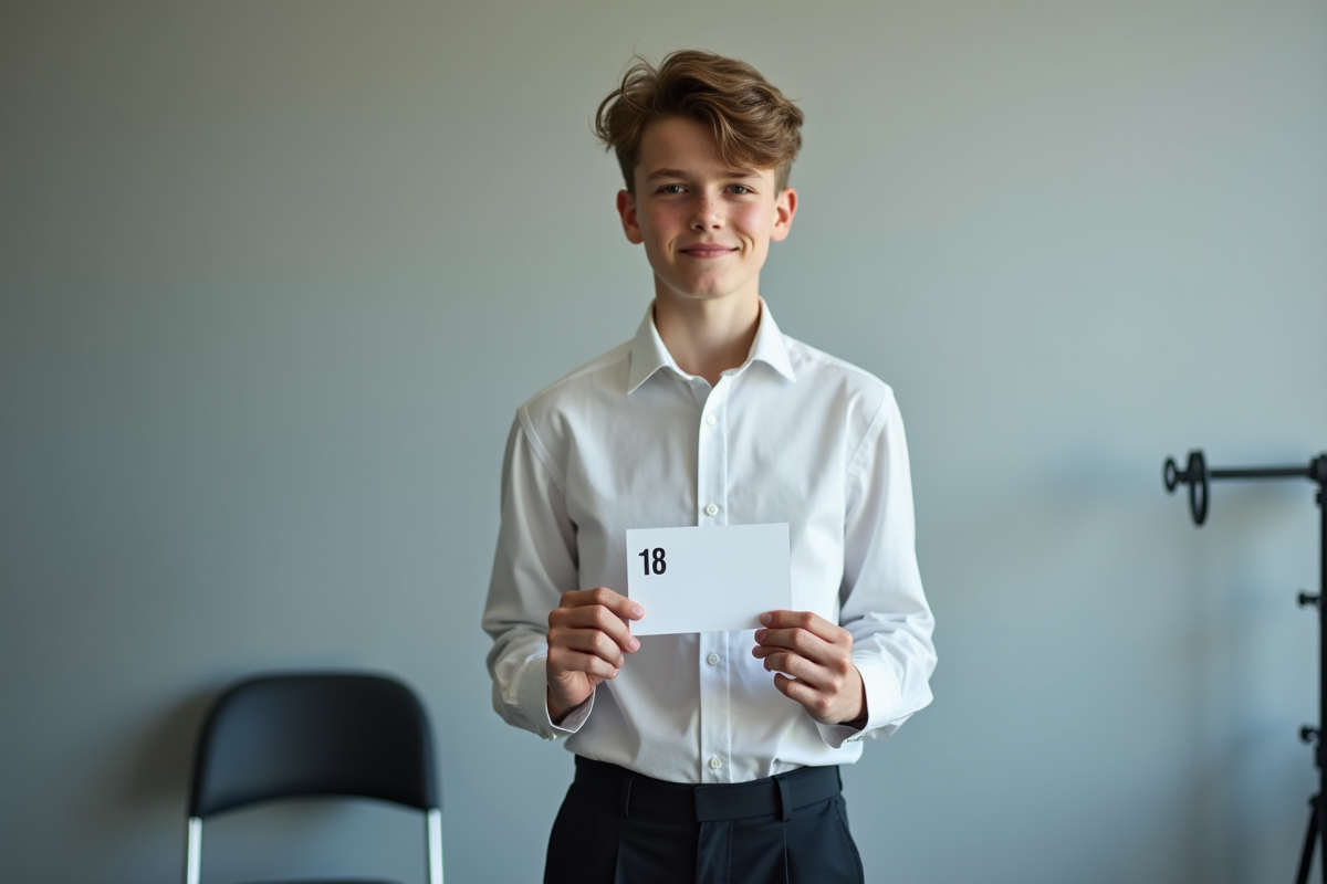 Jeune homme souriant lors d